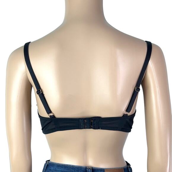 Savage X Fenty Chiffon Exploded Floral Velvet Balconette Bra - Picture 2 of 8